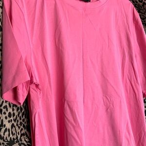 Bugatchi Bright Pink Crew Neck T-Shirt